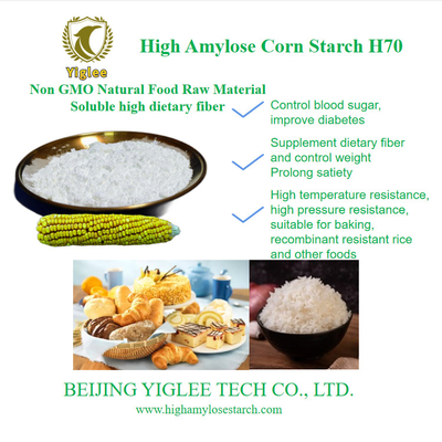 Peking YIGLEE TECH Hoog amylose maïs zetmeel SDS Prebiotica resistent zetmeel Lage viscositeit HAMS Hoog amylose zetmeel
