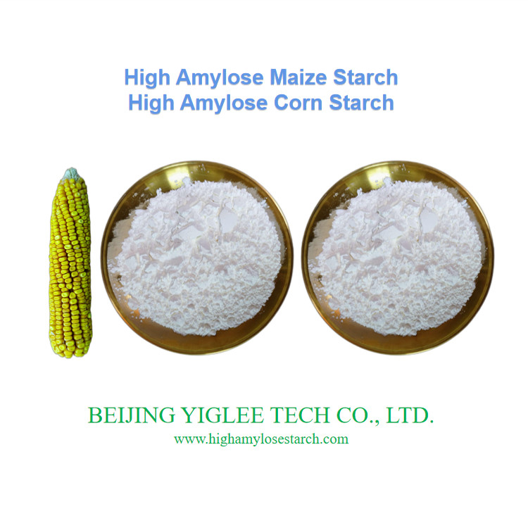 Laag GI hoog amylose resistent maïs zetmeel RS2 Niet-GGO BEIJING YIGLEE TECH hoog amylose maïs zetmeel